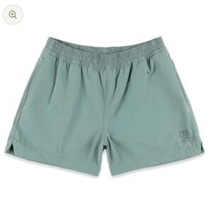 Topo Designs Athletic Shorts in Sage Green